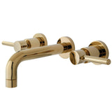 Kingston Brass Ks8122Dl Concord Bathroom Faucet, 8 Inch Spout Reach, Polished Brass