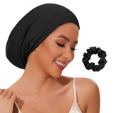 Silk Bonnet for Sleeping Women Men, Satin Lined Bonnet Adjustable
