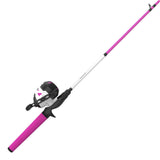 Zebco Roam Spincast Reel and Fishing Rod Combo, 6-Foot 2-Piece Fiberglass Fishing Pole with ComfortGrip Handle, QuickSet Anti-Re