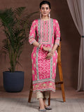 Libas Women'S Crepe Regular Kurta (29260_Peach Peach M