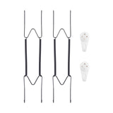 Plate Hangers for Wall for 10-14 inch, 2 Pack, Black