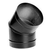DuraBlack 8 Black Elbow 45 Deg