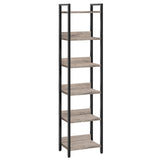 MAHANCRIS 5-Tier Bookshelf, Bookcase, Shelves Organizer for Small Spaces, Storage Shelf Organizer, for Living Room, Bedroom, Stu