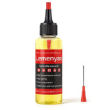 Lemenyaa Door Hinge Lubricant - 2 OZ Silicone Oil with Built-in Nozzle Storage - Non-Spray, No-Drip Formula for Squeaky Hinges,