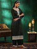 Libas Women'S Silk Blend Kurta Set (48907_Olive