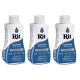 Rit Dye Liquid Dye, 8 fl oz, Royal Blue, 3Pack