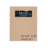 Eduway 16X24 Inch Mdf Board Wood Sheet For Mandala , Lippan, Resin Art & Craft, 4Mm Thick, Pack Of 1 Premium Cardboard Material