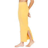 Zivame All Day Seamless Mermaid Saree Shapewear With Removable Drawcord For Women - Mustard1 Yellow