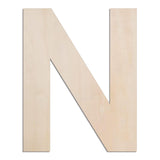 MGTECH 12 Inch Large Wooden Letter N, 1/4 in Thick Big Wood Letter for Crafts and Wall Decor