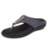 Ortho Joy Fancy Doctor Slippers | Stylish Chappal For Women | Comfortable Flat Sandals For Women Stylish,Dark Grey,4,B09VT8GHVS