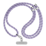 CASETiFY 8mm Rope Cross Body Strap with Card - Lavender/Navy Dots
