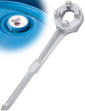 Mellbree Bung Wrench, 55 Gallon Drum Wrench Barrel Drum Opener Tool for Opening 10 15 20 30 50 55 Gallon Drum, Fits 2 in and 3/4