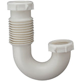 Plumb Pak PP21250 Flex N Fix J Bend, 11/2 or 11/4 inlet , White