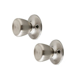 Design House 190579 Terrace Dummy Door Knob Satin Nickel 2-Pack