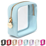 Embla Clear Makeup Bag Zipper Pouch, Transparent Cosmetic Case Organizer, TSA Approved Travel Toiletry Case, Travel Accessories