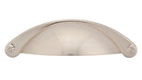 Richelieu Hardware BP30342195 Sorbonne Collection 2 1/2-inch (64 mm) Center-to-Center Brushed Nickel Traditional Cup Shaped Cabi