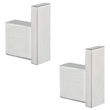 RANDOM Brushed Nickel Towel Hook for Bathroom Square Modern Wall Mounted Robe Hook Coat Hooks Wall Hook Contemporary Bath Towel