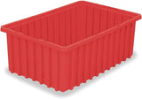 AkroMils 33228 AkroGrid Plastic Slotted Dividable Modu Box Stackable Grid Storage Tote Container, (223/8Inch L x 173/8Inch