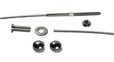 VistaView CableTec Fast and Easy Stainless Steel Cable Railing Installation Kit for Residential Metal Posts 1/8 Inch Cable,