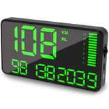 5.5'' Speedometer Odometer Display MPH/KMH with Over Speeding Alarm for All Vehicle Truck Bicycle Motorcycle, Speed, Driving Mil