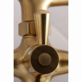 Kingston Brass Ks269Sb Kingston Wall Mount Clawfoot Tub Faucet With Hand Shower, 4-5/8 X 4-5/16 (L) X 6-9/16 (W) X 7-7/8