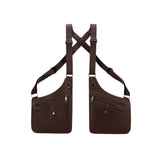 Merishopp Double Armpit Shoulder Bag Underarm Shoulder Bag For Men For Camping Outdoor Dark Brown| Premium | Waterproof | Travel