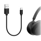 GEEKRIA USB Headphones Short Charger Cable Compatible with Sony WH-1000XM6/1000XM5/1000XM4, ULT WEAR, WH-XB910N, WH-CH720N, USB