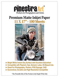 11 X 17 Premium Matte Bright White Inkjet Photo Paper 100 Sheets