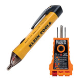 Klein Tools NCVT1PKIT Electrical Tester Kit with NonContact Low Voltage Tester, 50 to 1000V AC and GFCI Receptacle Tester, 2Pi