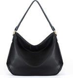 Montana West Medium Hobo Bags for Women Purses and Handbags Top Handle Shoulder Satchel Bags MWC-085BK