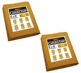 Mytee Products (2 Pack) 8 x 10 Tan Canvas Tarp 12oz Heavy Duty Water Resistant