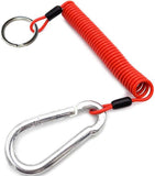 Malloryx 4 Breakaway Trailer Cable with Pin Trailer Brake Cable RV Stainless Steel Spring Towing Coiled Wire Safety Straps Grou