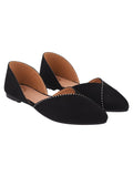 Shoetopia Women'S Block Heel Ballet Flats Black,Black,5,B0CXJ2B7GS