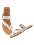 Shoetopia Stylish Side Buckle Detailed Green Flats For Women & Girls /Eu38,Green,5,B0D8QCHNH5