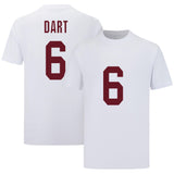 Jaxson Dart White 6# for Mens/Womens/Kid Football T-Shirt No Brand/Logos 100% Cotton