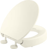 KOHLER 2587696 Hyten Elevated QuietClose Round Toilet Seat, Contoured Seat with GripTight Bumpers, QuickAttach Hardware, Bis