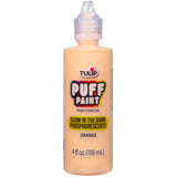 Tulip Puff Glow In The Dark Fabric Paint, Permanent Craft Paint for Clothes, DIY Projects, Notoxic, 4 fl oz, Glow Orange