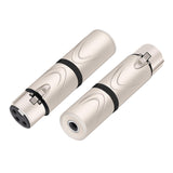 HOZIBING XLR to 1/4 6.35MM Microphone Audio Adapter,1/4 TRS Female to XLR Female Splitter,6.35mm Stereo Female to 3PIN XLR Femal