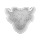 Highland Cow Freshie Silicone Mold | Size 2.75 Wide x 2.75 Long x 0.8 Deep Vent Clip Size | Freshies Molds | Highland Dairy C