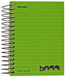 Top Flight Boss Poly Cover and Black Wire Chub Wirebound Notebook, College Rule, 180 Sheets, Color May Vary (43005)