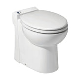 Saniflo Sanicompact - One-Piece Macerating Toilet with Built-In Pump - Compact, Tankless Design for Half Bathrooms, Basement or
