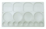 AACEE 16 Well WaterColor Rectangular Paint Tray Mixing Palette White