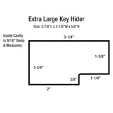 Lucky Line Extra Large Magnetic Key Hider Case Key Holder for Large Keys (91201)