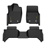 G-PLUS Floor Mats Compatible with Toyota Tacoma Double Cab 2024-2025,Fit Automatic Transmission, 1st & 2nd Row All Weather Prote