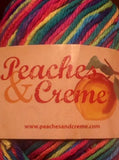Peaches & Creme Yarn Psychedelic ~ 3 Pack ~ 95 Yards Each