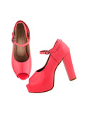 Shoetopia Women'S Heeled Sandal-6 Kids Uk (Keemo-Pink)-Eu39,Pink,6,B0D76VKBK9