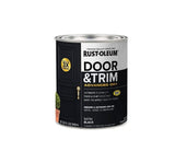 RustOleum 369383 Advanced Dry Door & Trim Paint, Quart, Satin Black