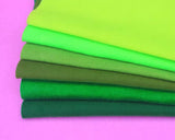 YYCRAFT Craft Soft Felt Sheets 9 Inch X 12 Inch - 24 Pcs Pack, Greens(6 Colors)