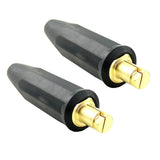 WeldingCity 2pk TwecoLenco Style TwistLock Insulated Male Connector for Welding Cable #42/0 (2550mm) in Miller Lincoln ESAB