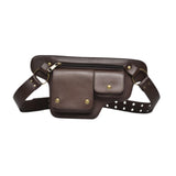 Calandis Waist Pack Punk Style Hip Bag Wallet Waist Bag For Travel Fishing Hiking Brown | Backpacks, Bags & Briefcases | Mens Ac